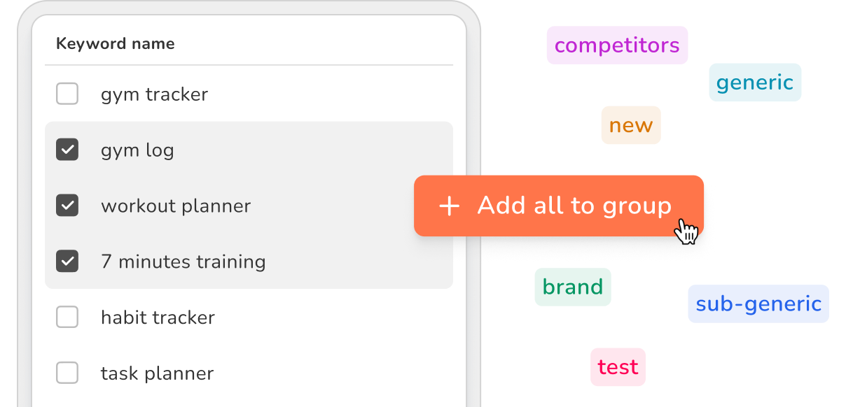 Smart keyword segmentation