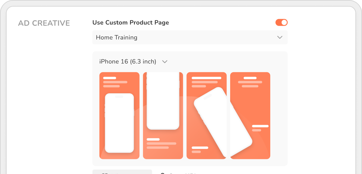 Custom product page optimization